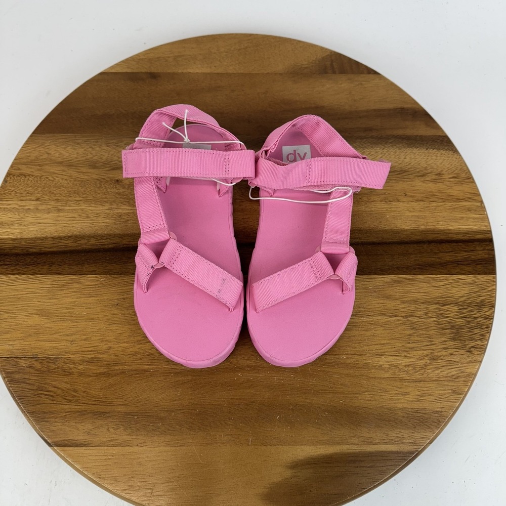New Big Kids Dolce Vita Zaidey Strappy Platform Pink Sandals Size 1 Y